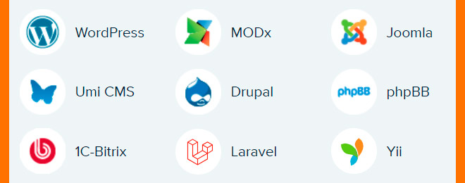 Также стоит ознакомиться с перечным поддерживаемых системы управления контентом (CMS)